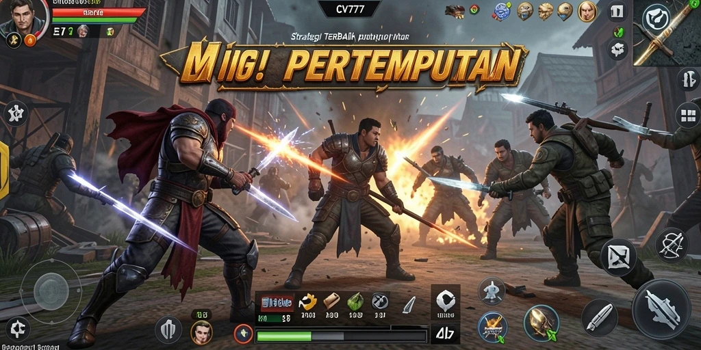 Tampilan gameplay CV777 dengan aksi pertempuran strategis yang mendebarkan.
