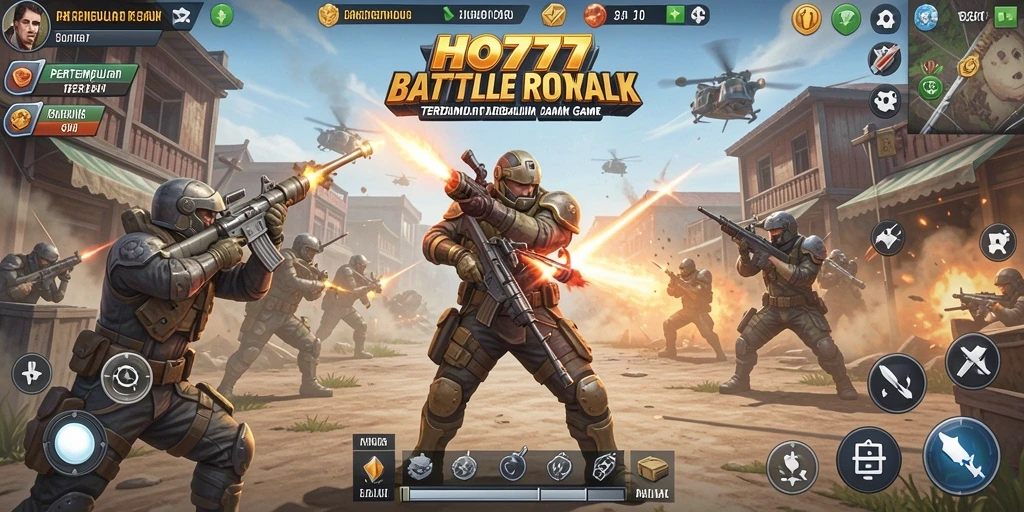 Gameplay seru dan intens dalam pertempuran Battle Royale