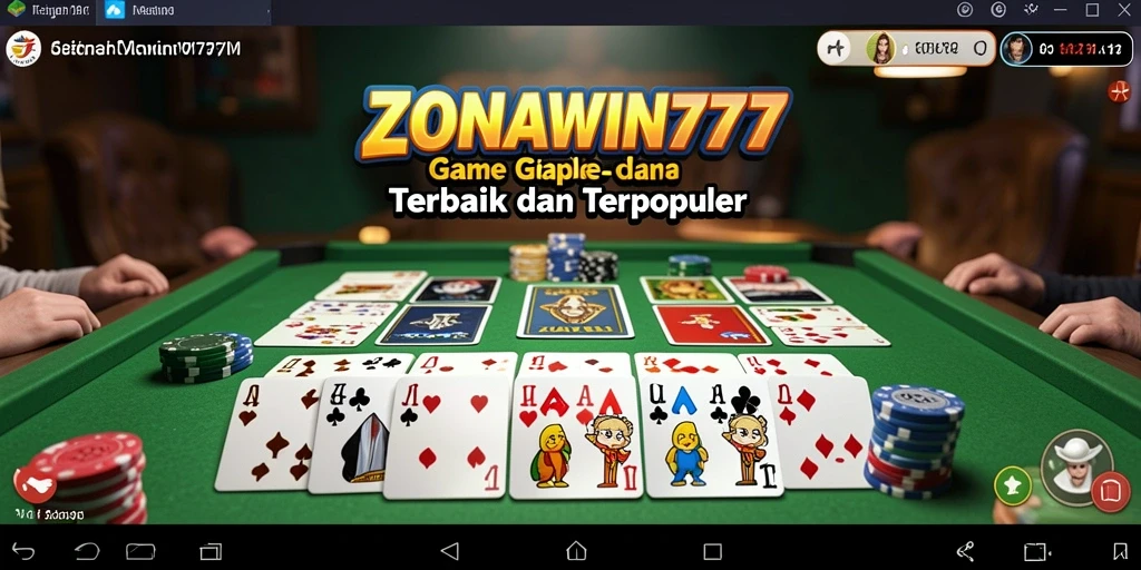 Tampilan gameplay Gaple yang seru dan interaktif.